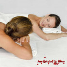 Massage Californien + collation pétillante et gourmande - Aux Pétales de Rose