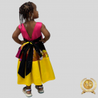 Robe enfant rose noir et rose en 5/6 ans - ADONAÏ SUBLIME VÊTEMENTS