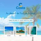 Sable blanc et eaux cristallines - Costa FORTUNA - 8 Jours/7 nuits - Départ FDF le 23 Janvier 2025